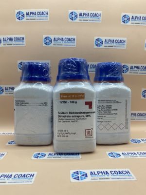 Hoá chất Sodium Dichloroisocyanurate Dihydrate extrapure, 98%, lọ 100g, hãng SRL, Ấn Độ
