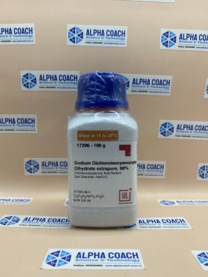 Hoá chất Sodium Dichloroisocyanurate Dihydrate extrapure, 98%, lọ 100g, hãng SRL, Ấn Độ