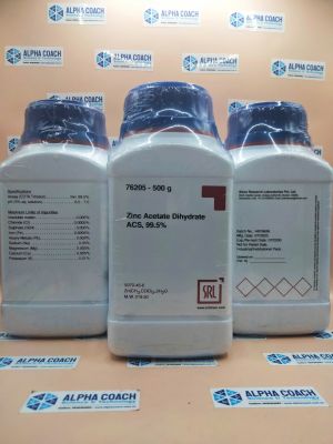 Hoá chất Zinc Acetate Dihydrate ACS, 99.5%, lọ 500g, hãng SRL, Ấn Độ