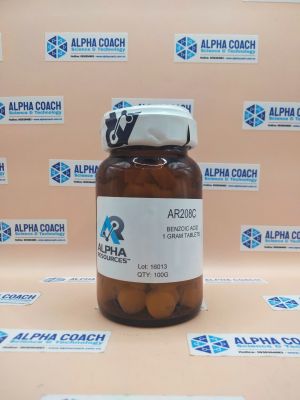 Viên chuẩn nhiệt lượng Benzoic Acid (1g Tablet), 100 viên/lọ, hãng Alpha Resources, Mỹ
