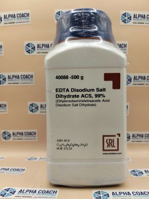 Hoá chất EDTA Disodium Salt Dihydrate ACS, 99%, chai 500g, hãng SRL, Ấn Độ