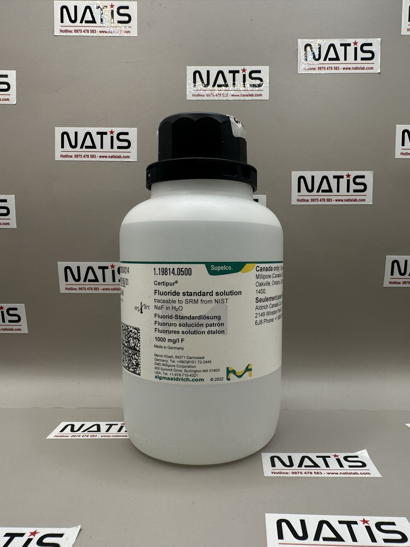 Dung dịch chuẩn Fluoride (F) 1000mg/L, Merck