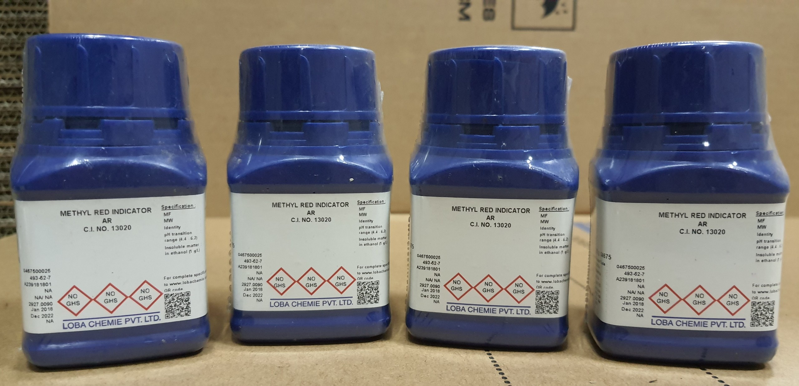 METHYL RED INDICATOR, Ấn Độ