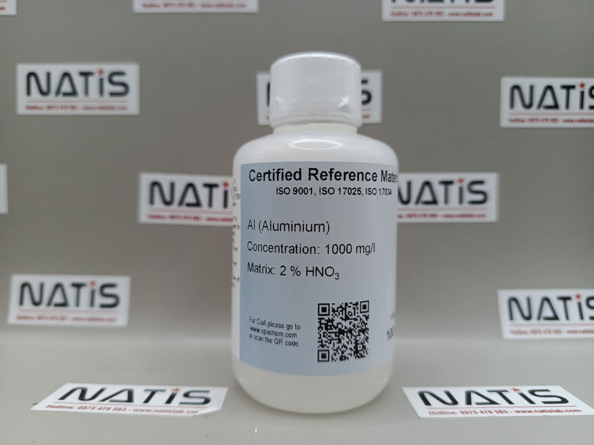 Dung dịch chuẩn Aluminium (Al) 1g/L cho ICP/MS, mã M202.2NP.L1, CPAchem - Bungari