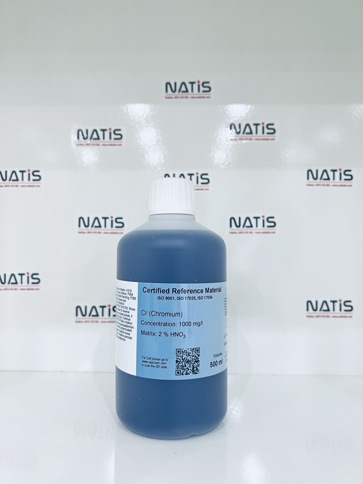 Dung dịch chuẩn Chromium (Cr) 1g/L cho AAS, chai 500mL, CPAchem