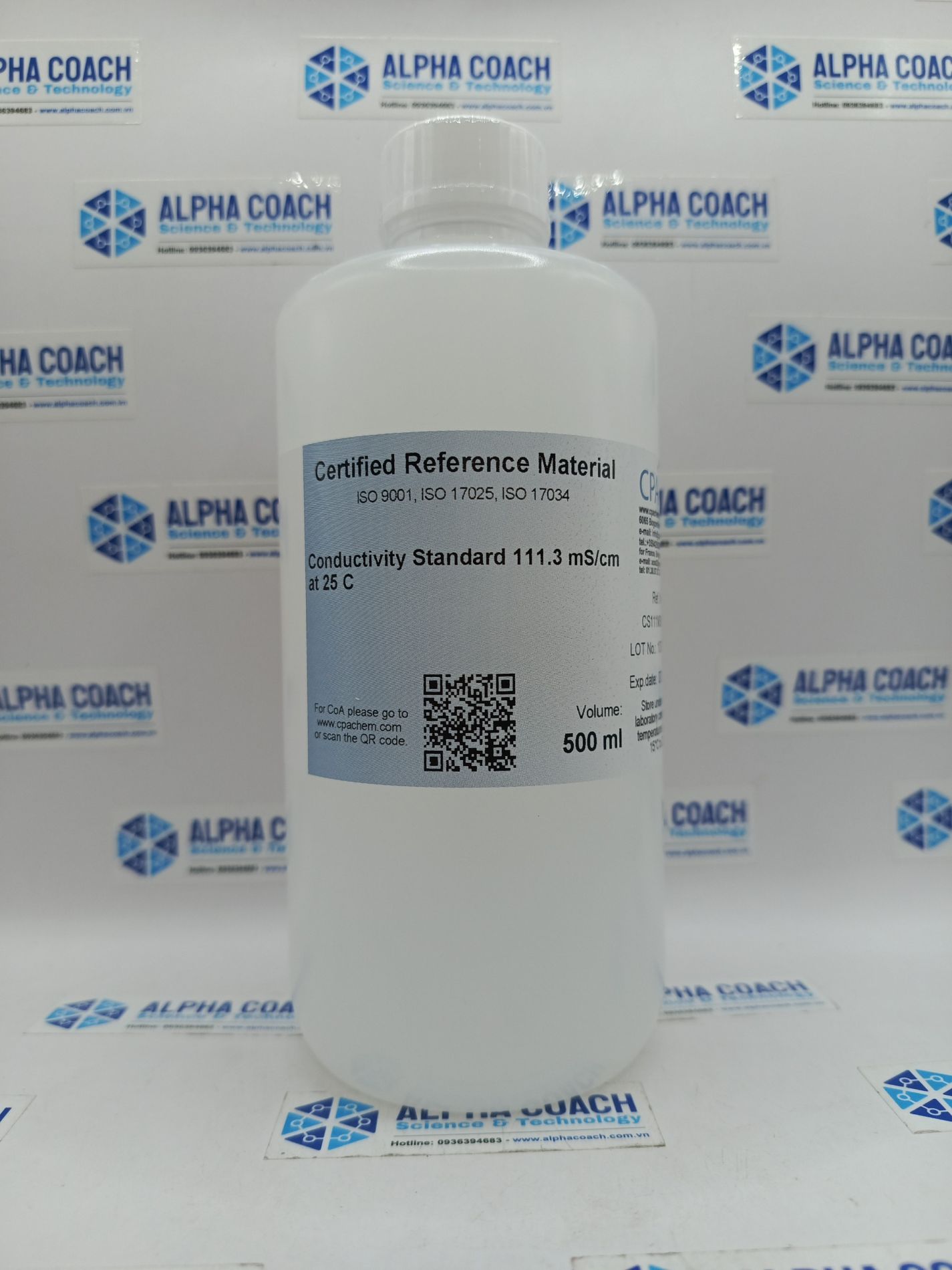Dung dịch chuẩn Độ dẫn 111.3 mS/cm, mã CS111M3MS.L5, CPAchem - Bungari