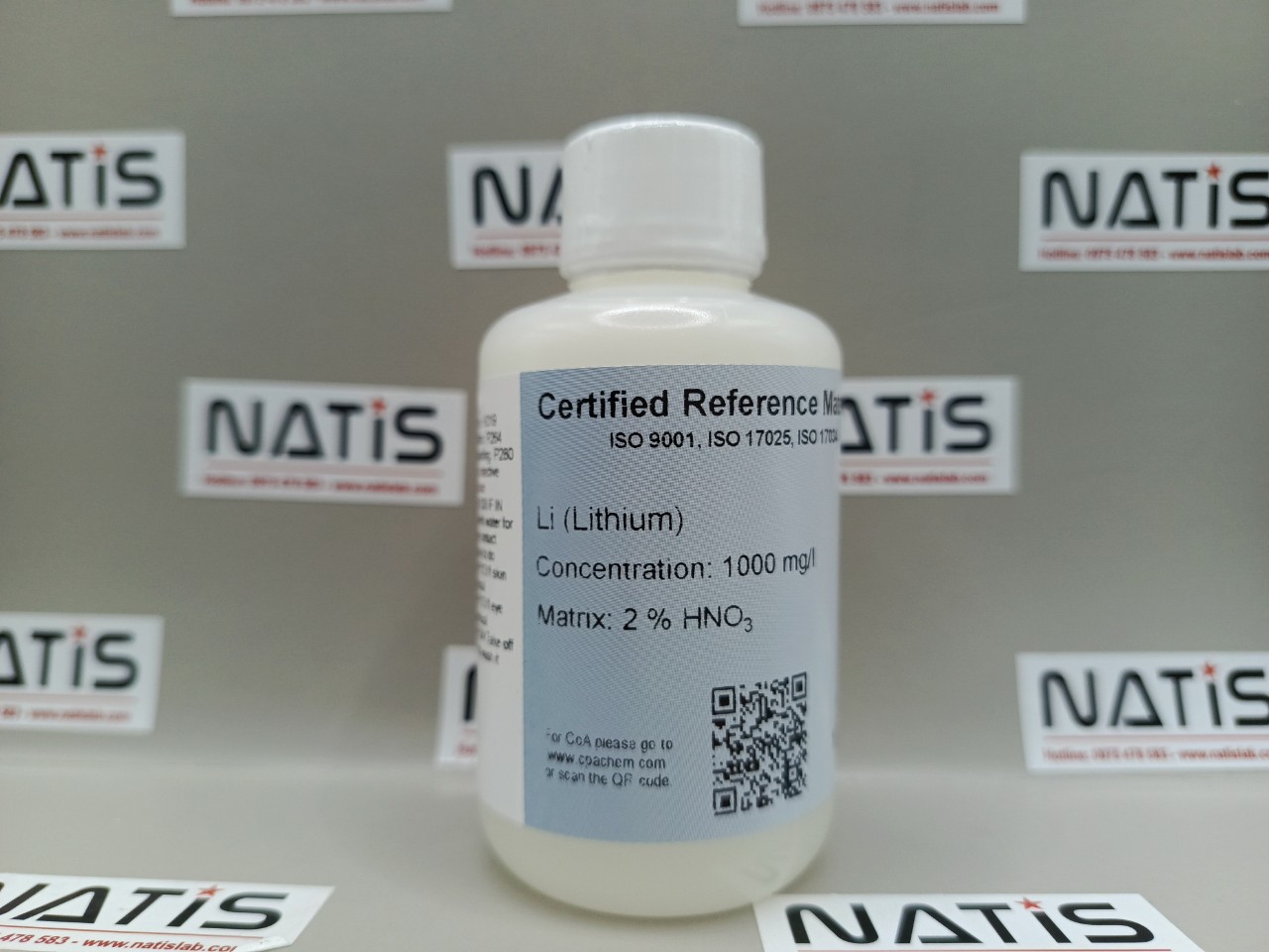 Dung dịch chuẩn Lithium (Li) 1g/L cho AAS, chai 100mL, CPAchem