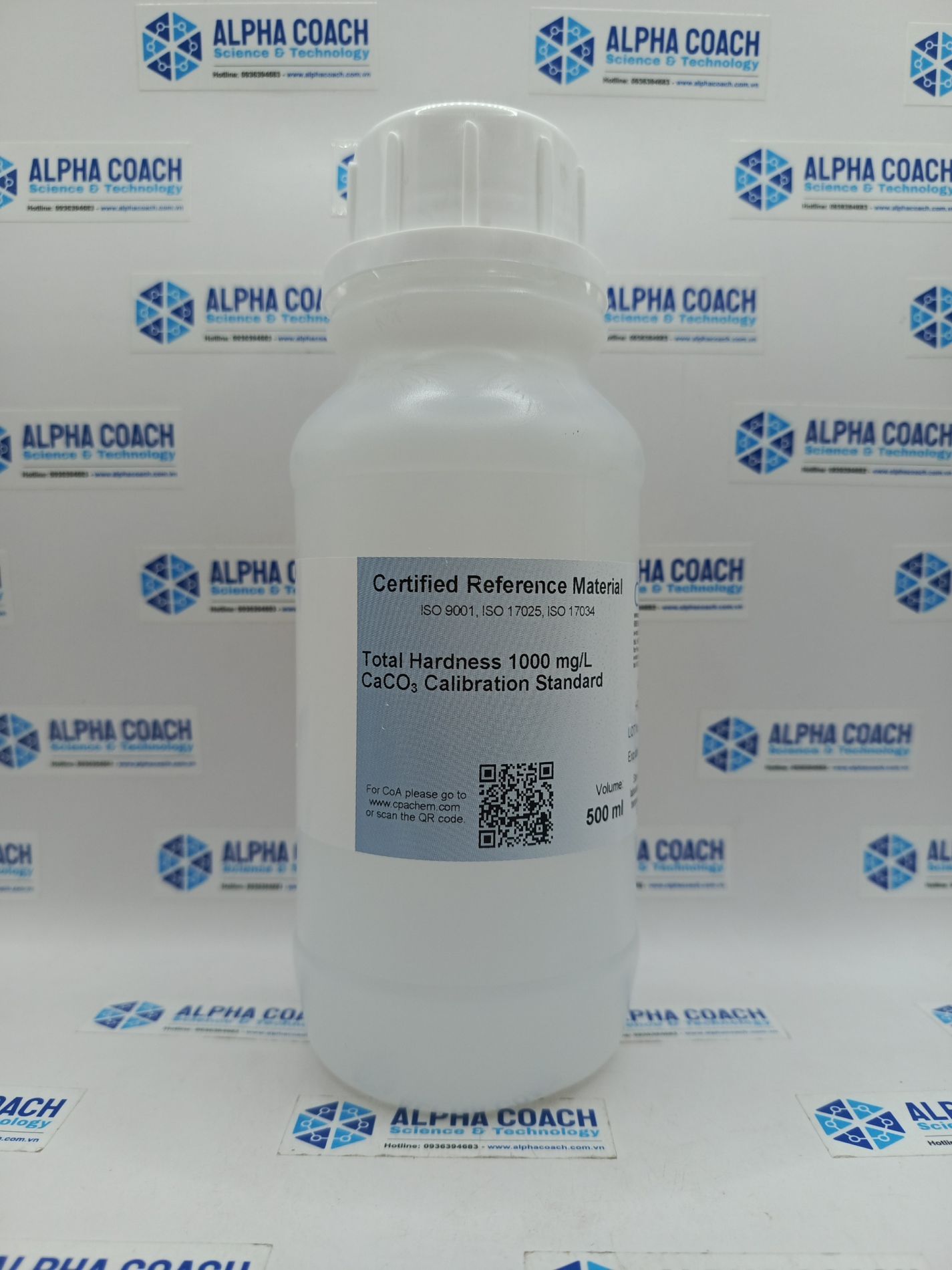Dung dịch chuẩn Tổng độ cứng 1000mg/L CaCO3, mã HRDN1000.L5, hãng CPAchem - Bungari