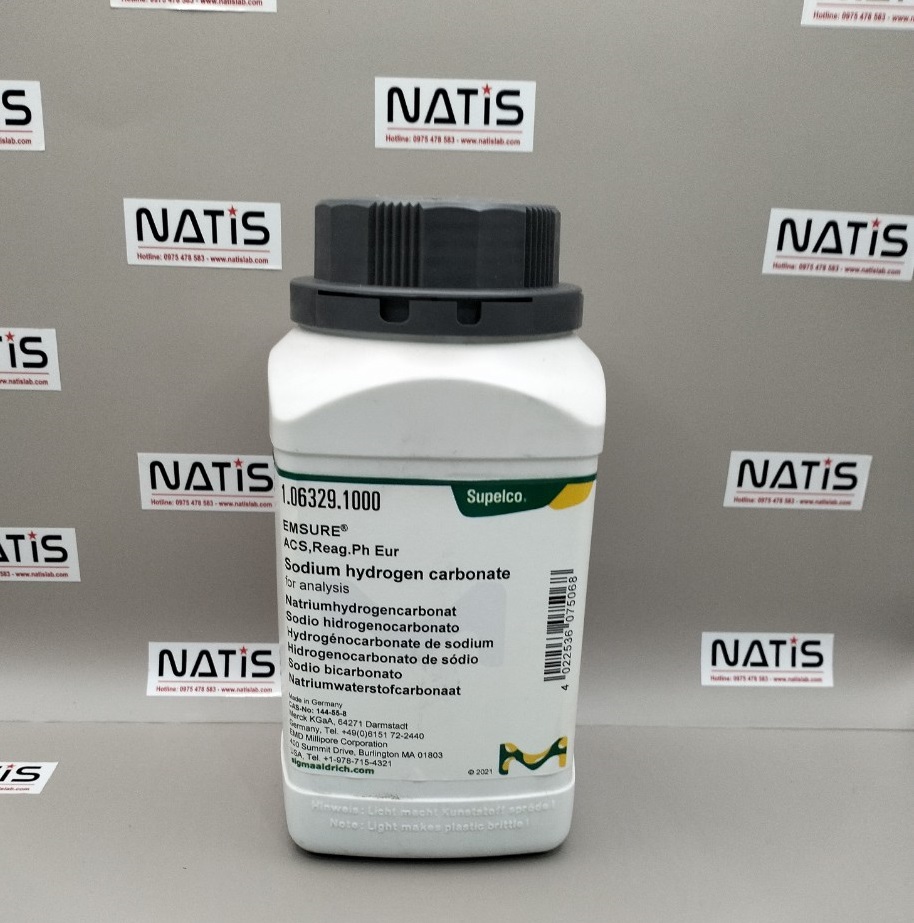 Sodium hydrogen carbonate, chai 1Kg, Merck