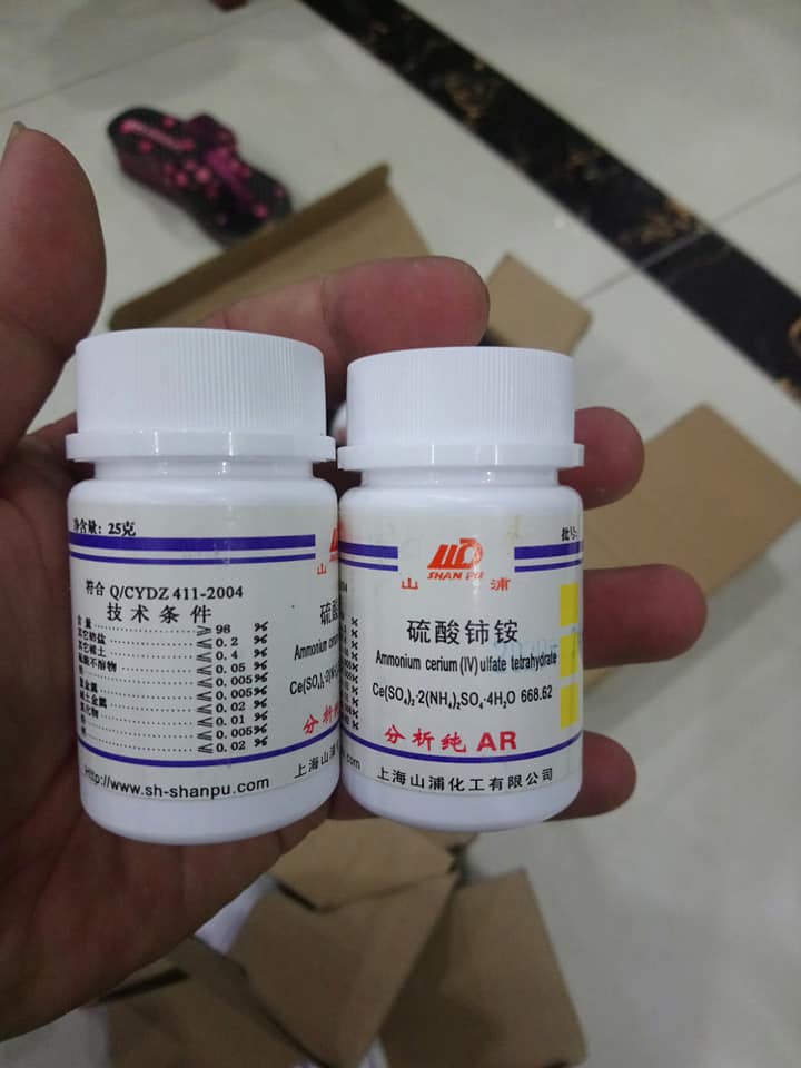 Ammonium cerium (IV) sulfate tetrahydrate, Trung Quốc