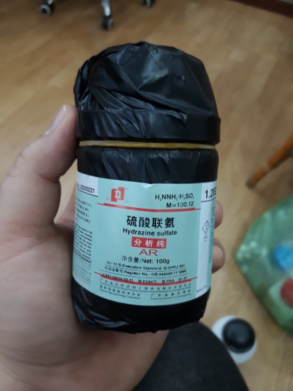 Hydrazine Sulfate, Trung Quốc