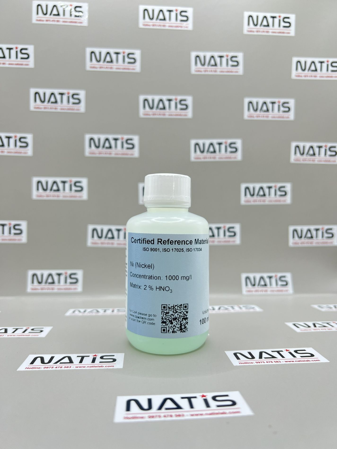 Dung dịch chuẩn ICP - Nickel (Ni) 1000mg/L, mã C038.2NP.L1, CPAchem