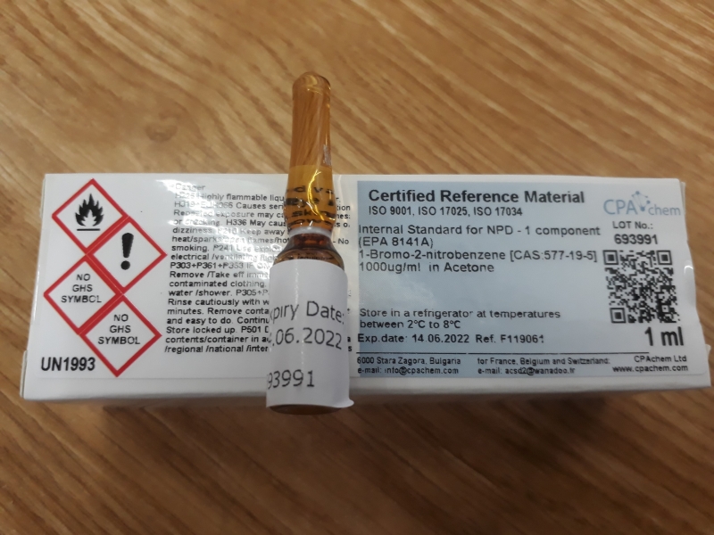 Dung dịch chuẩn 1-Bromo-2-nitrobenzene [CAS:577-19-5] 1000ug/ml in Acetone, CPAchem