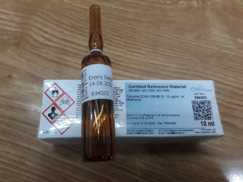 Dung dịch chuẩn Toluene [CAS:108-88-3] 10 ug/ml in Methanol, CPAchem