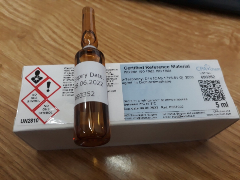 Dung dịch chuẩn p-Terphenyl D14 [CAS:1718-51-0] 2000 ug/ml in Dichloromethane, CPAchem