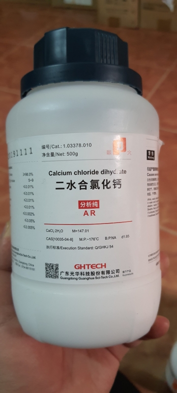 Calcium chloride dihydrate, Trung Quốc