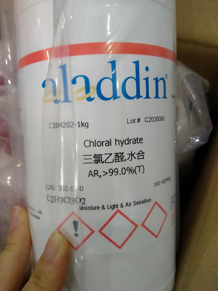 Chloral hydrate, Trung Quốc