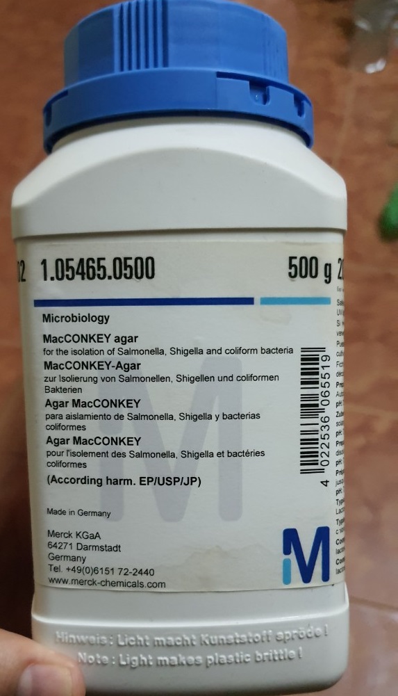 MacCONKEY agar, Merck
