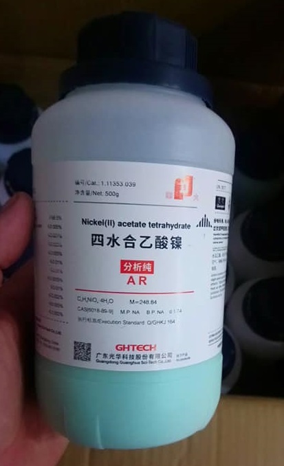 Nickel (II) acetate tetrahydrate, Trung Quốc