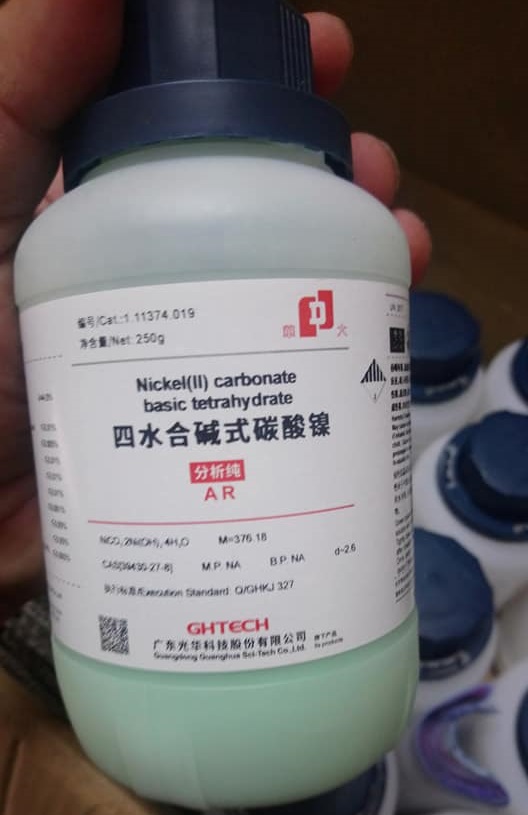 Nickel (II) Carbonate basic tetrahydrate, Trung Quốc