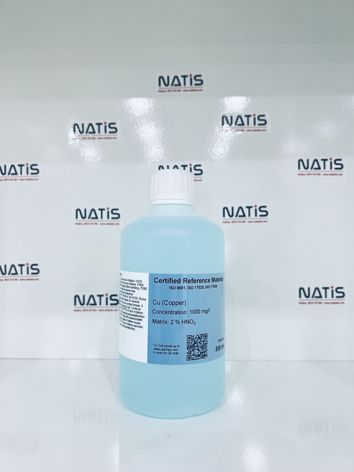 Dung dịch chuẩn Copper (Cu) 1g/l cho AAS, chai 500mL, CPAchem