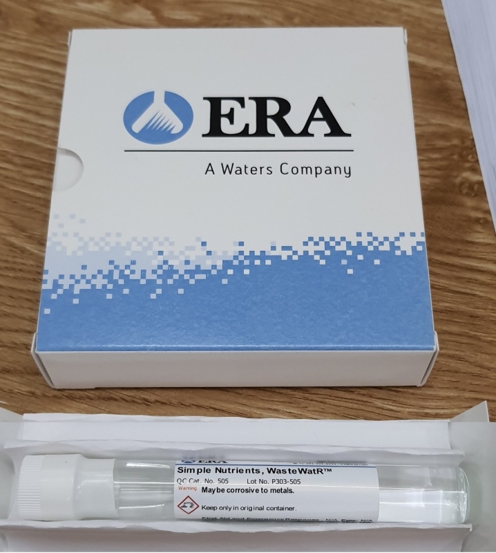 Mẫu chuẩn (CRM) nhu cầu dinh dưỡng đơn giản trong nước - Simple nutrients CAT# 505, ERA
