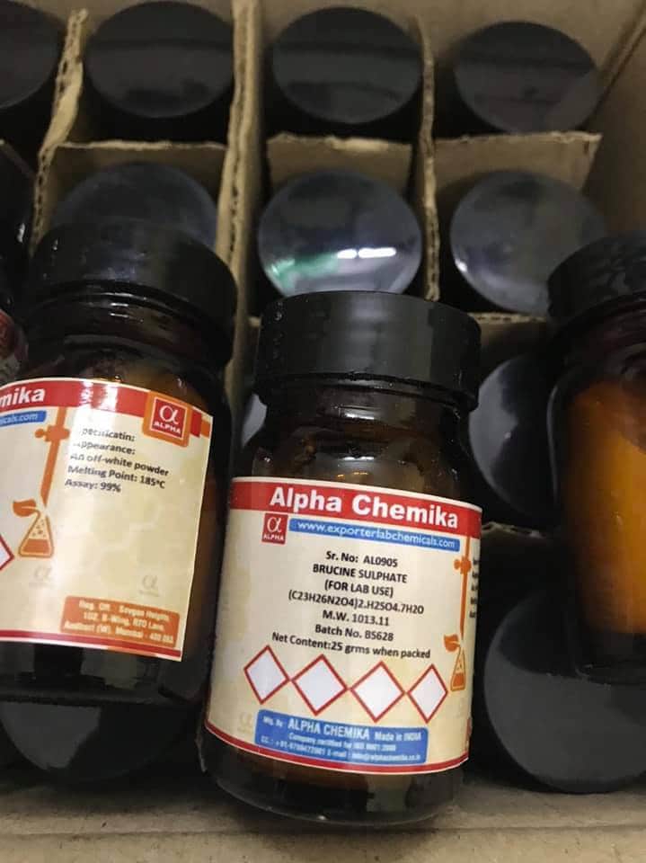 BRUCINE SULPHATE, Ấn Độ