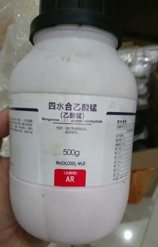 Manganese (II) Acetate Tetrahydrate, Trung Quốc