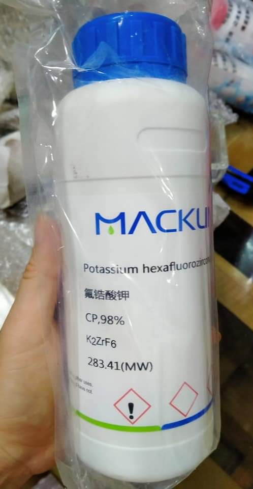 Potassium hexafluorozirconate, Trung Quốc