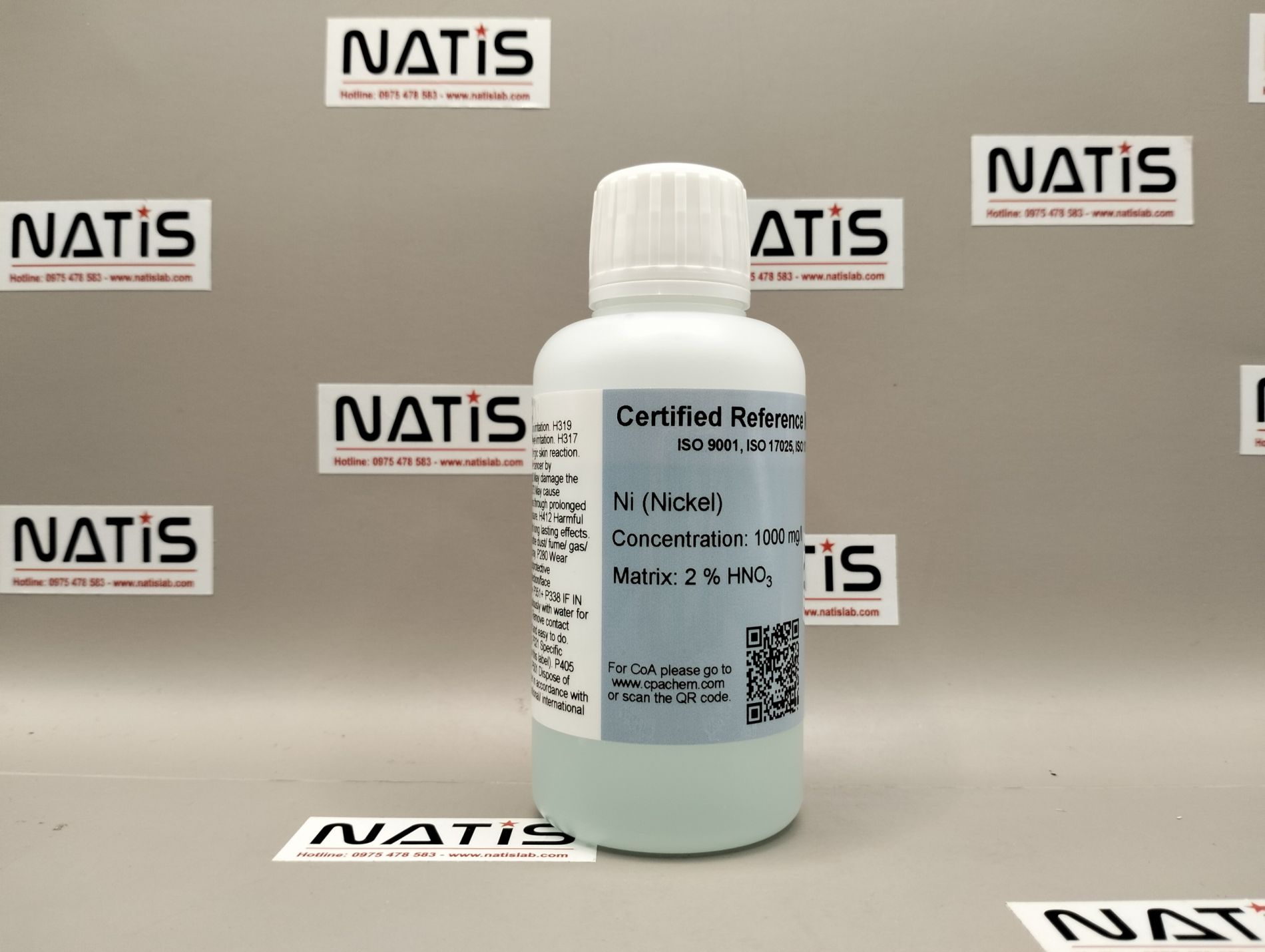 Dung dịch chuẩn Nickel (Ni) 1g/l cho AAS, chai 100mL, CPAchem