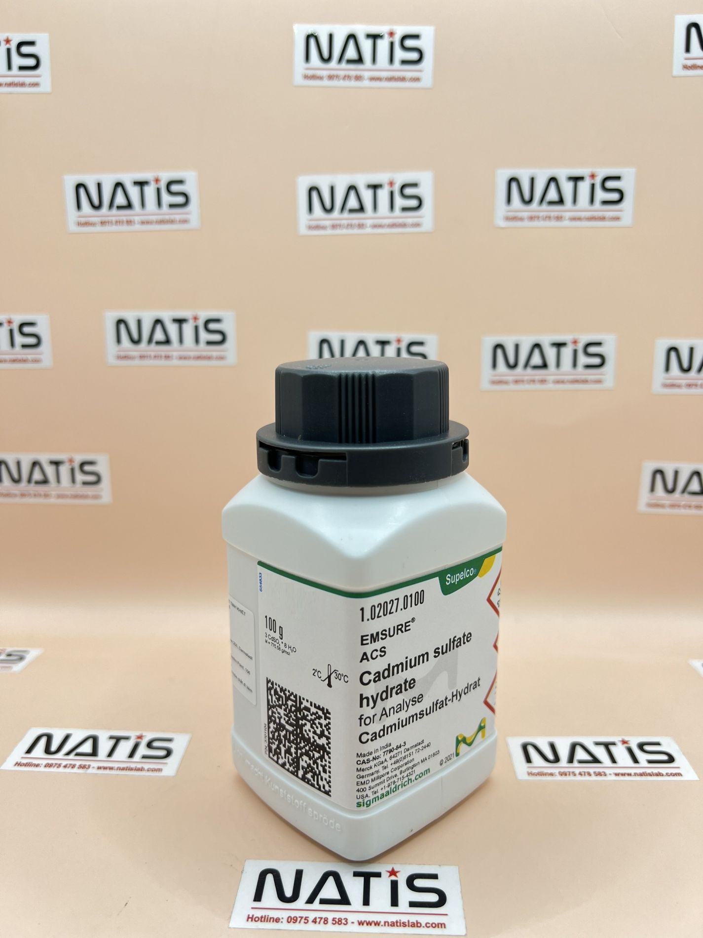 Hóa chất Cadmium sulfate hydrate, Merck