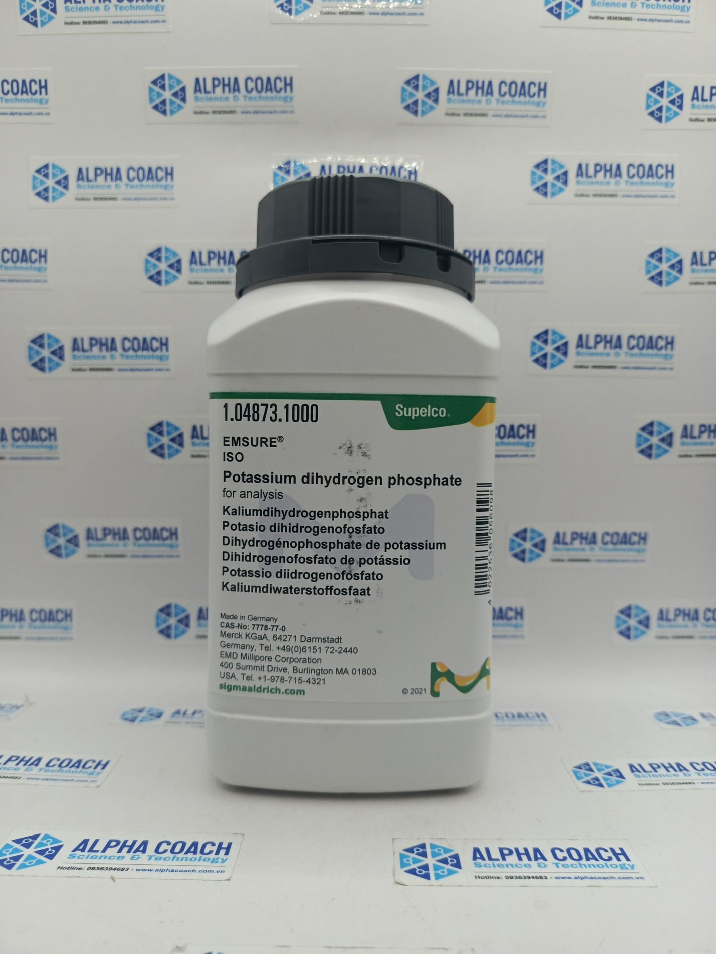 Hoá chất Potassium dihydrogen phosphate, 1Kg, Merck