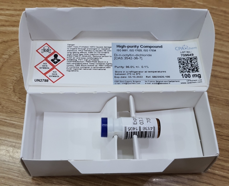 Chất chuẩn Di-n-octyltin-dichloride [CAS:3542-36-7], CPAchem