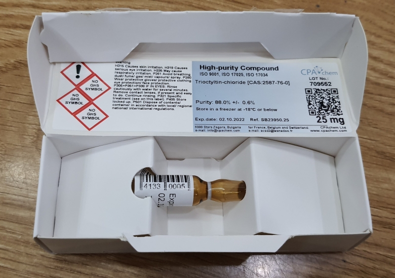 Chất chuẩn Trioctyltin-chloride [CAS:2587-76-0], CPAchem