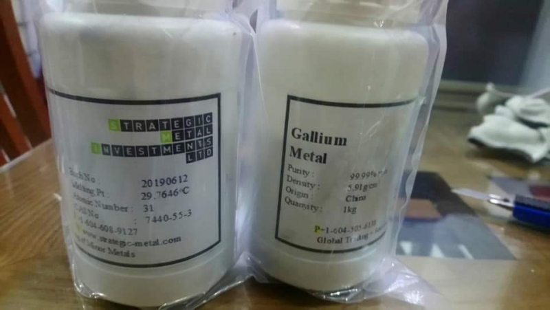 Gallium metal, Trung Quốc
