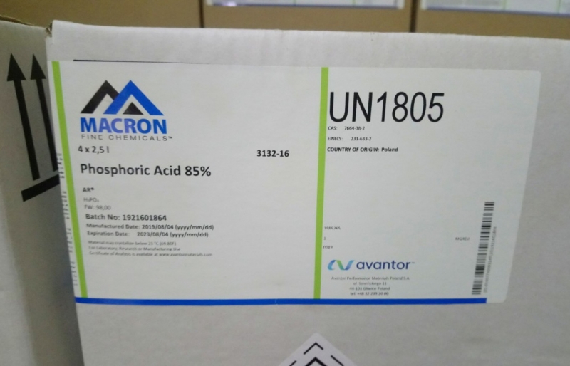 Orthophosphoric acid 85%, Macron
