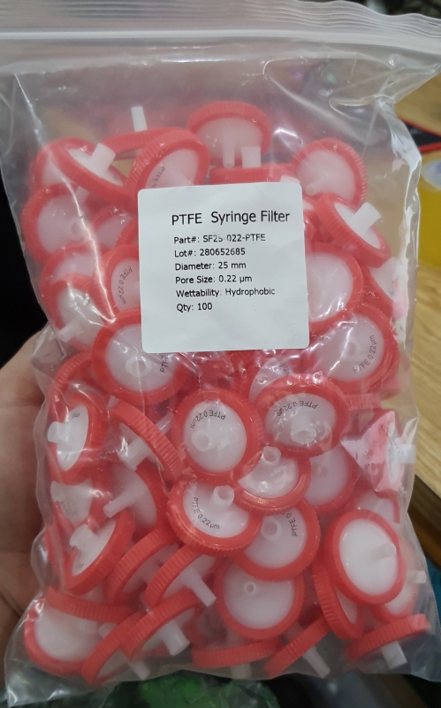 PTFE Syringe Filter, Trung Quốc