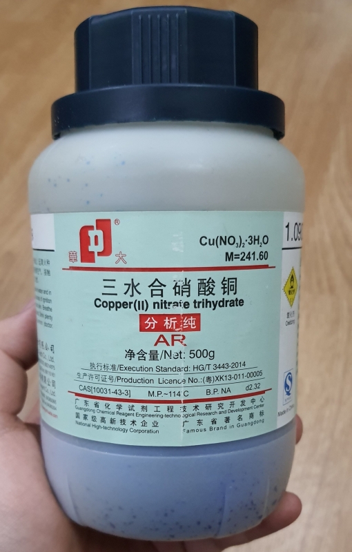Copper (II) nitrate trihydrate, Trung Quốc