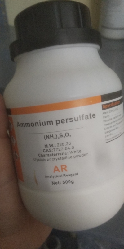 Ammonium persulfate, Trung Quốc