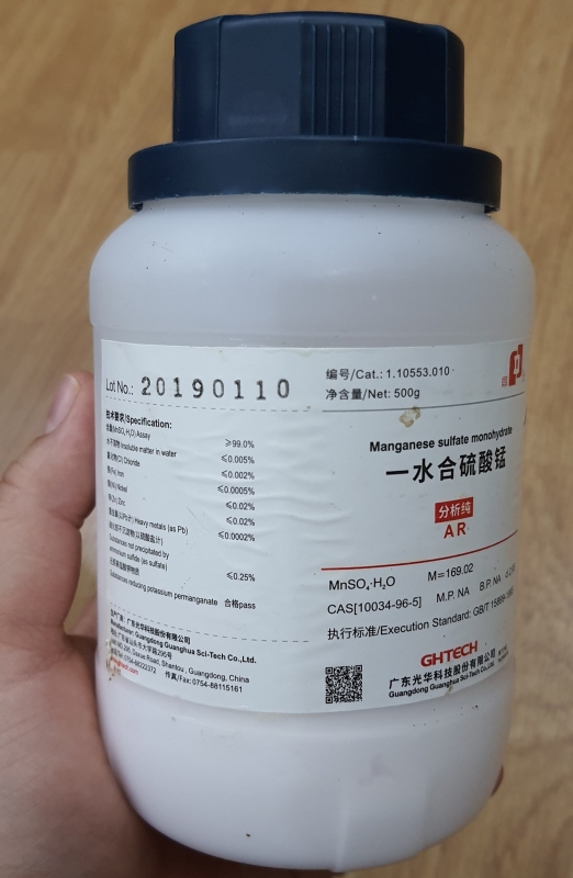Manganese sulfate monohydrate, Trung Quốc