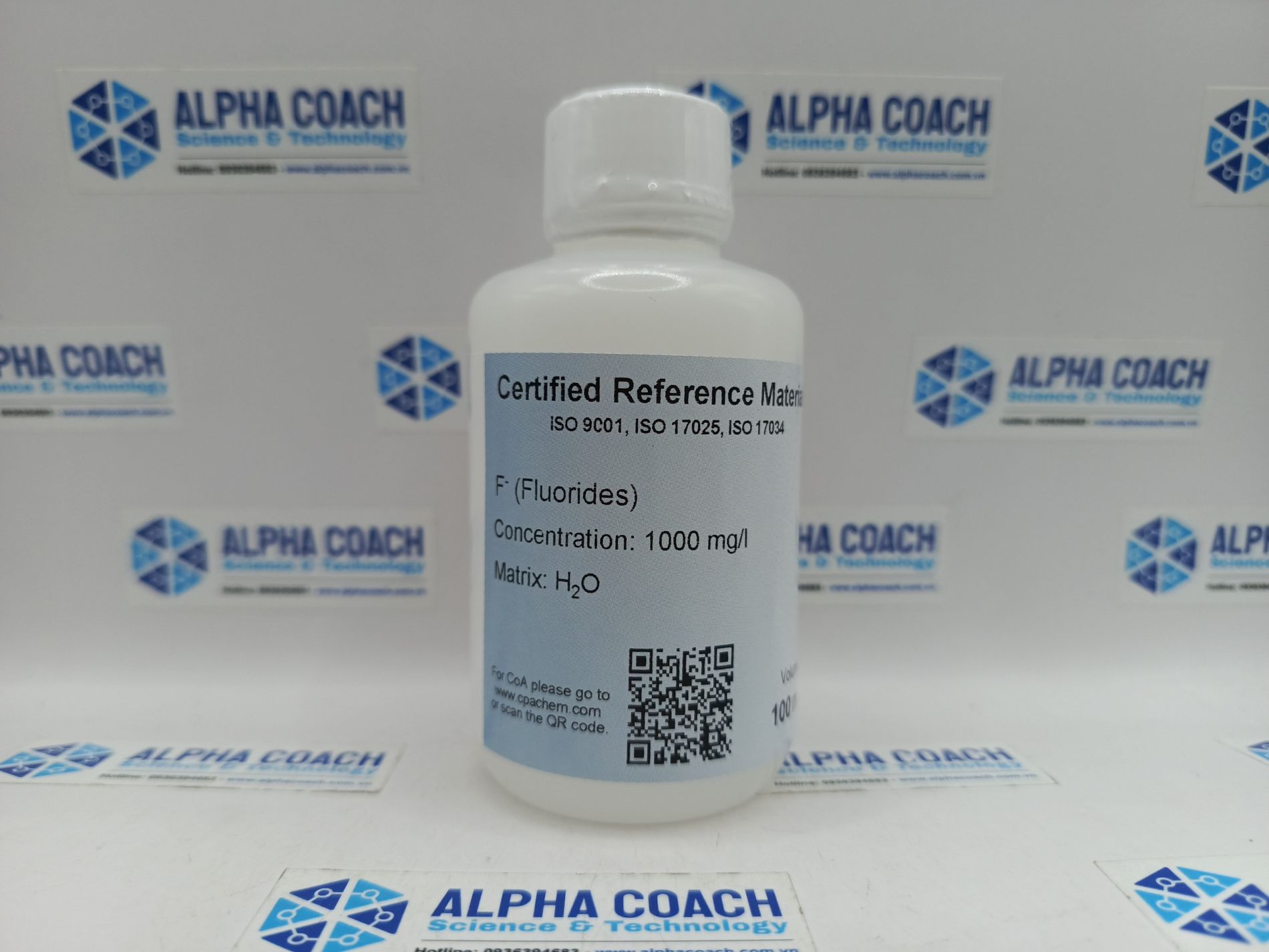 Dung dịch chuẩn Fluorides (F-) 1000mg/L cho IC, mã H005.W.L1, hãng CPAchem - Bungari