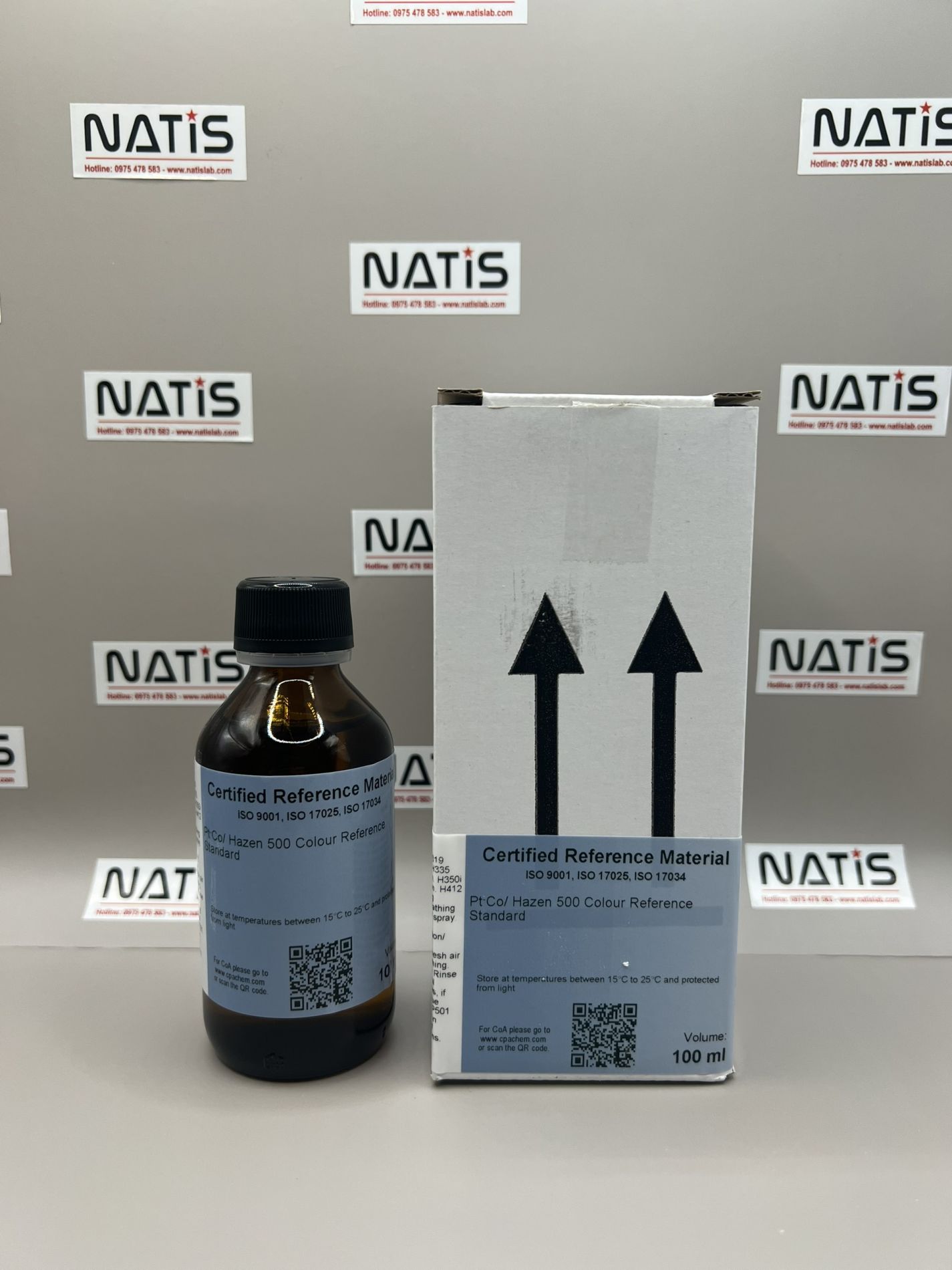 Dung dịch chuẩn Độ màu 500 Pt-Co, chai 100mL, CPAchem
