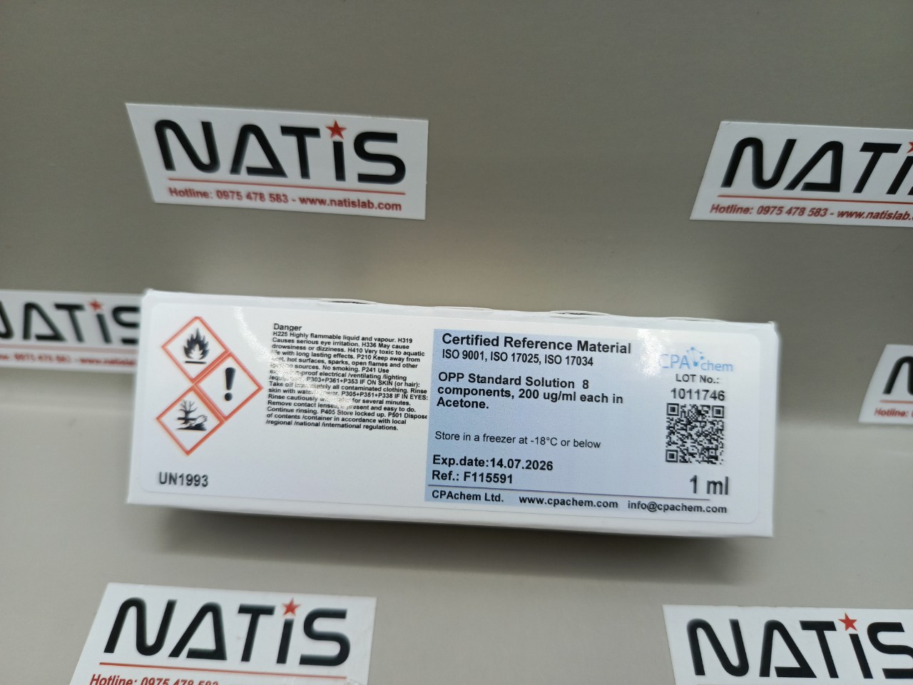Dung dịch chuẩn mix OPP 8 thành phần nồng độ 200ug/mL trong Acetone, CPAchem