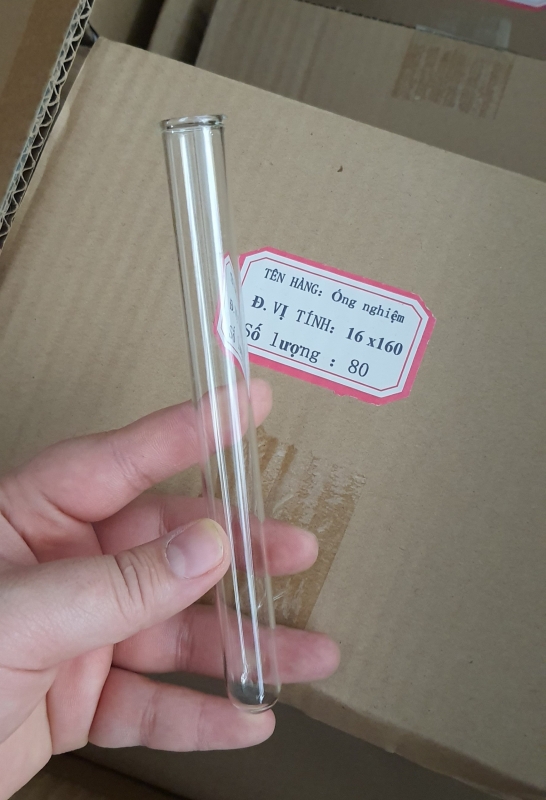 Ống nghiệm 16x160mm có vành, Trung Quốc