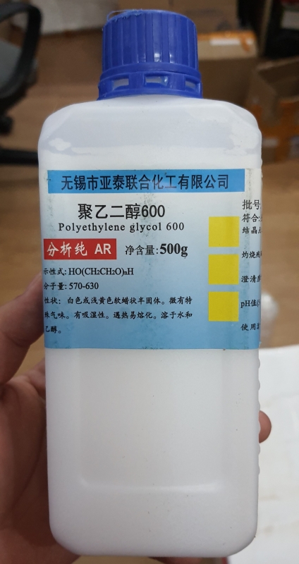 Polyethylene glycol 600, Trung Quốc