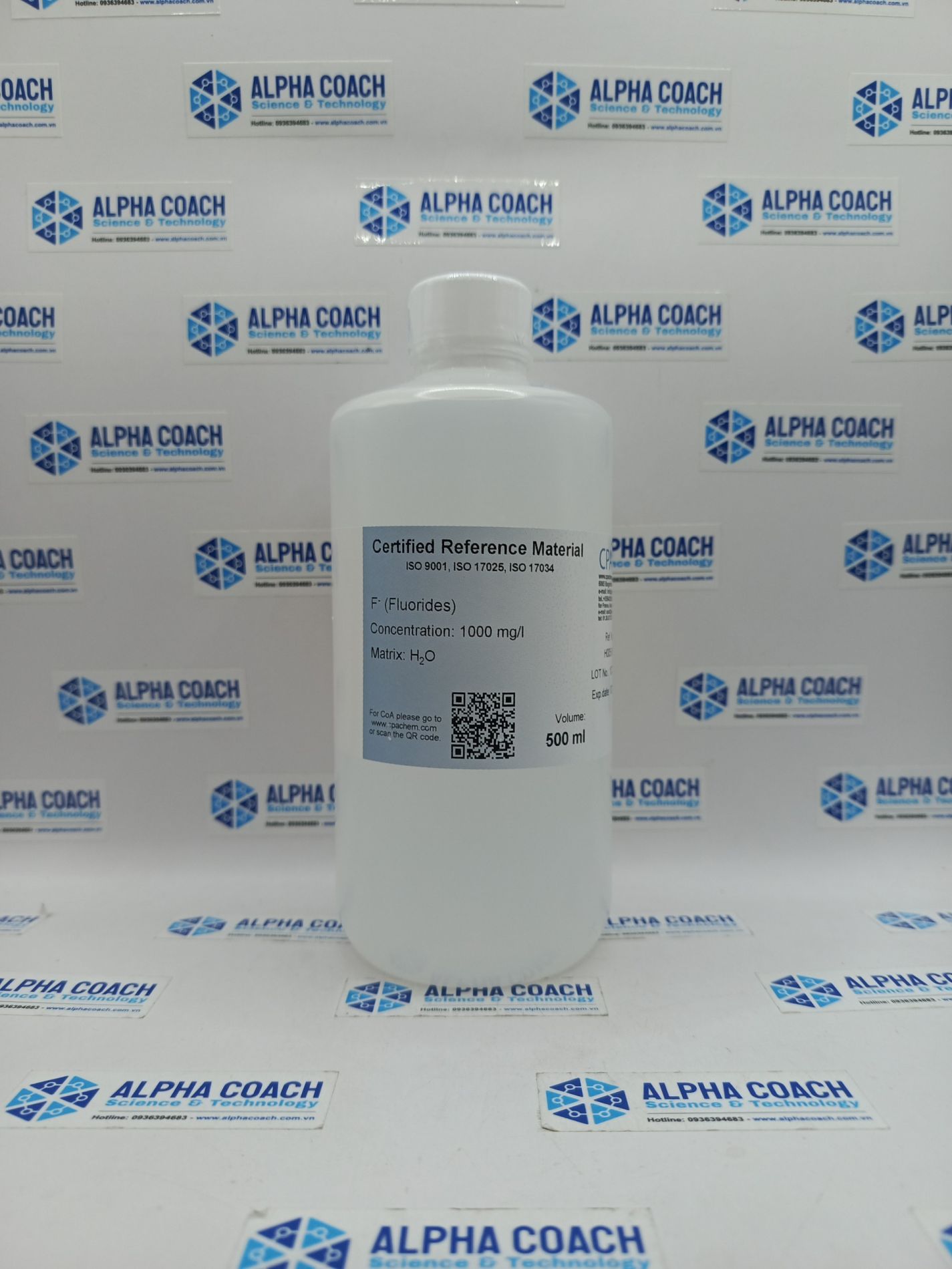 Dung dịch chuẩn Fluorides (F-) 1000mg/L cho IC, mã H005.W.L5, hãng CPAchem - Bungari