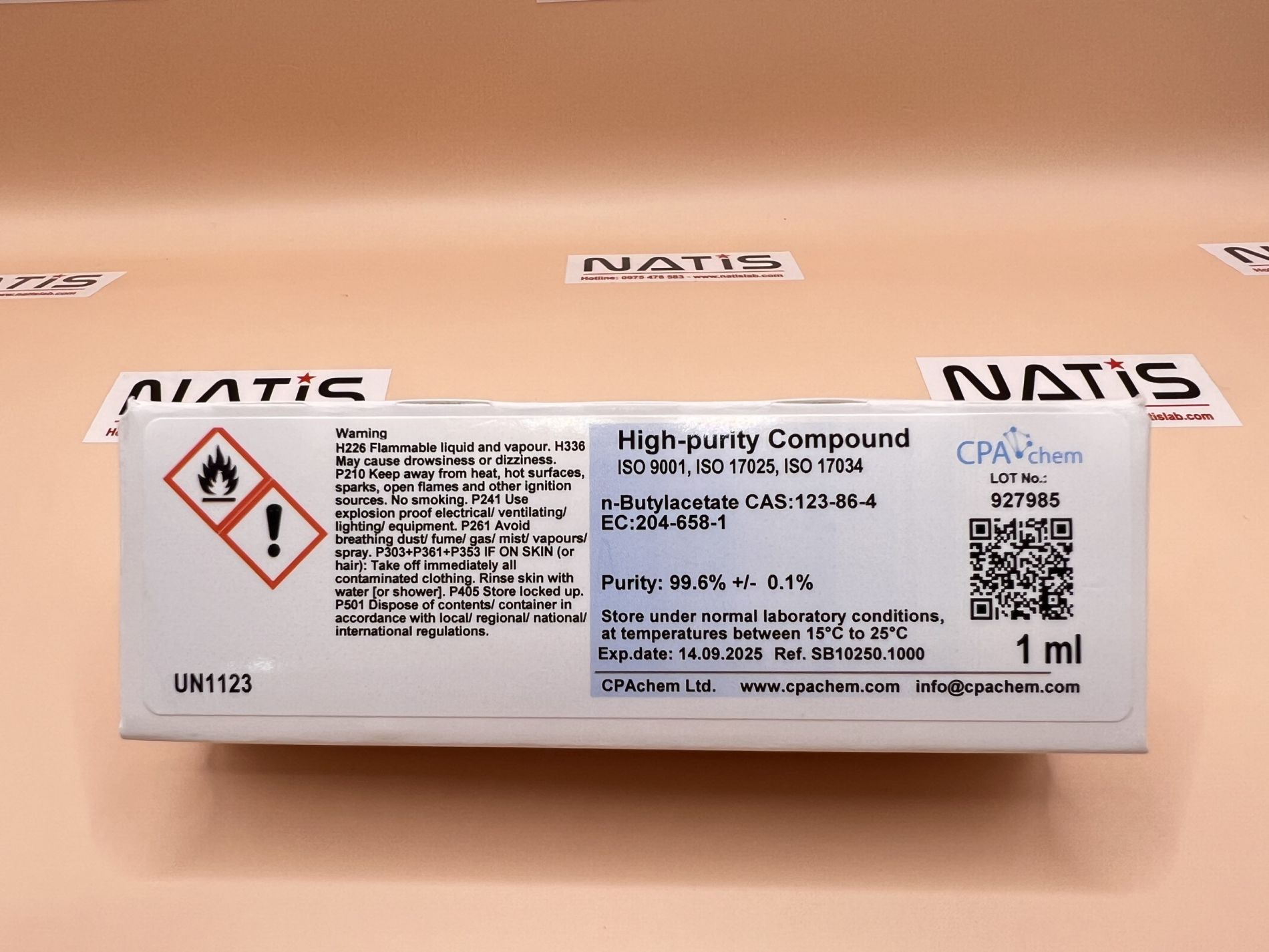 Chất chuẩn n-Butylacetate [CAS:123-86-4], mã SB10250.1000, hãng CPAchem - Bungari