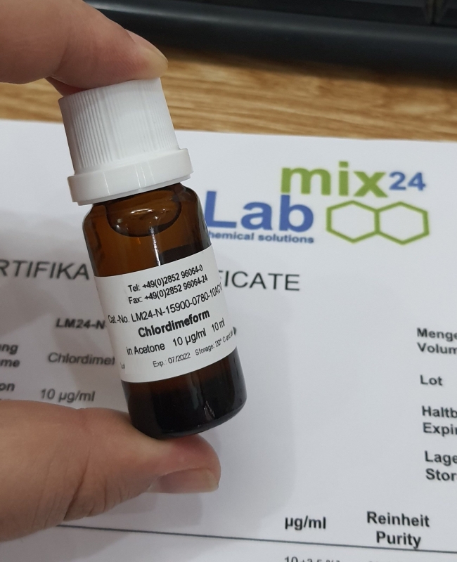 Dung dịch chuẩn Chlordimeform 10 µg/mL trong Acetone, Labmix24 - Đức