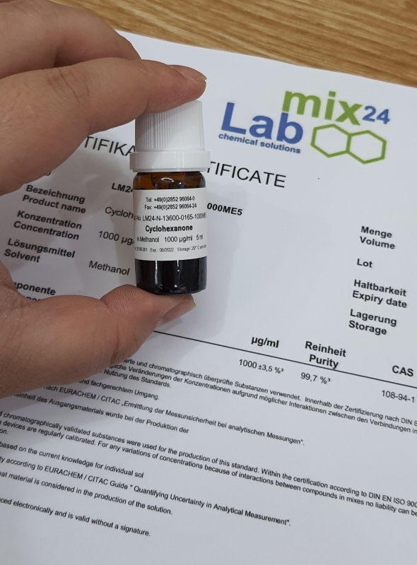 Dung dịch chuẩn Cyclohexanone 1000 µg/mL trong Methanol, Labmix24