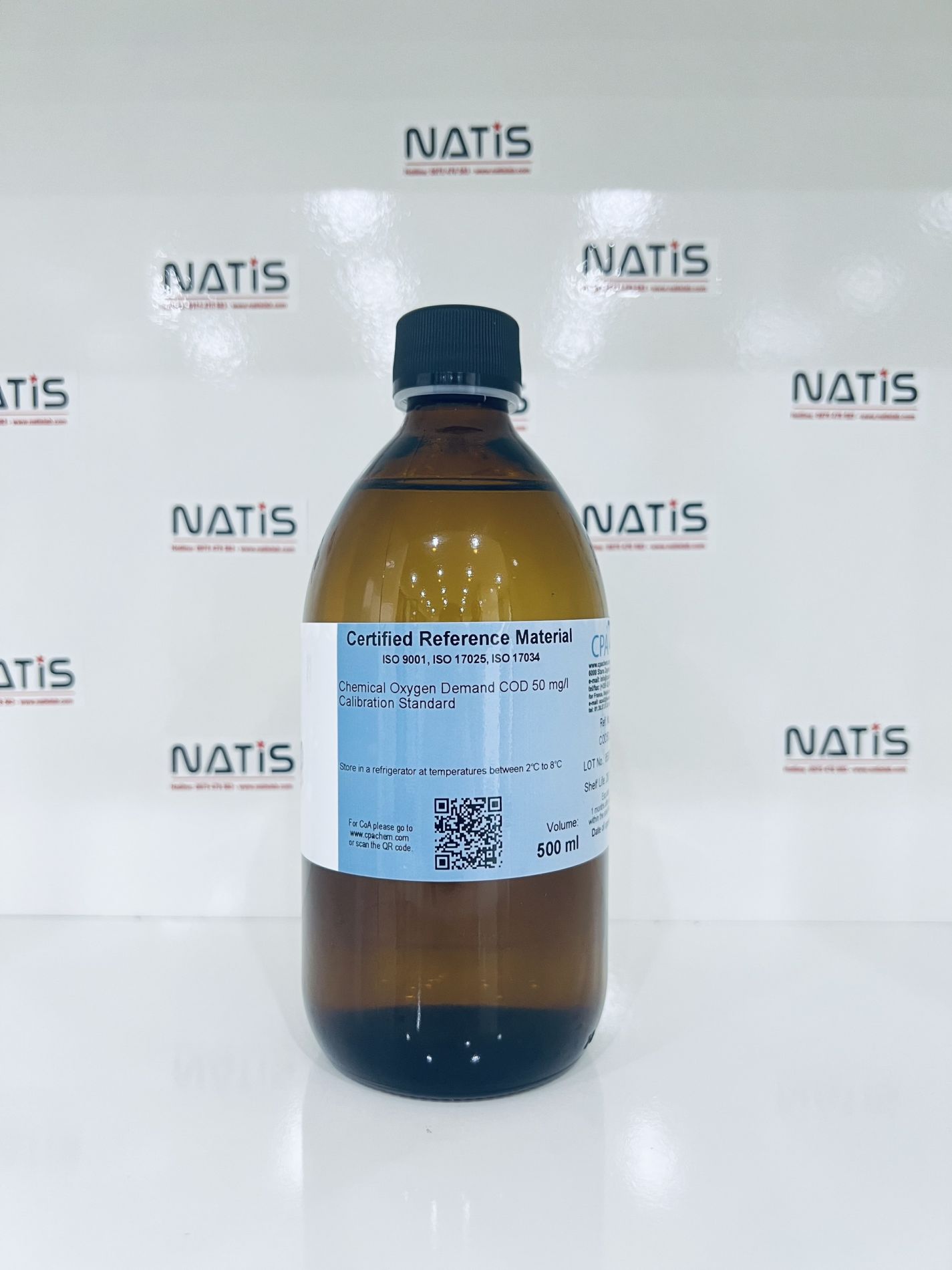 Dung dịch chuẩn COD 50mg/L, chai 500mL, CPAchem